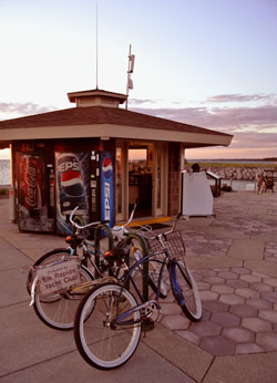 Bike1 Retro bikes at the Elk Rapids Lower Marina.