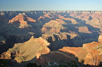 Sunset over the canyon.