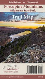 Porcupine Mountains Wilderness State Park Trail Map - 3rd Edition